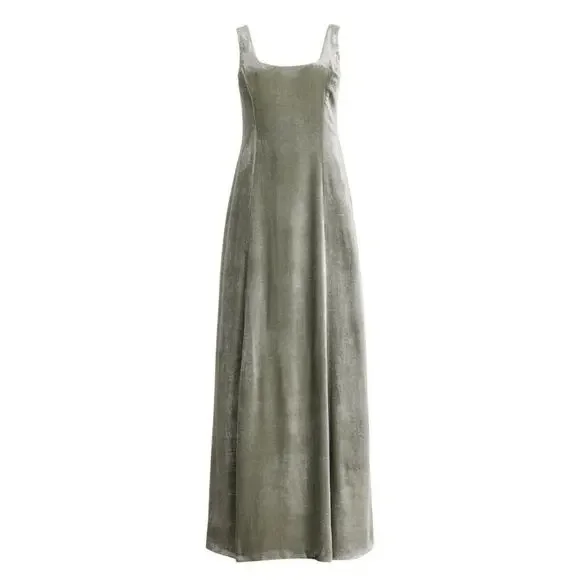 Ralph Lauren Collection Purple Label Velvet Ball Gown Evening Dress Metallic $5K